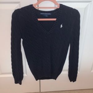 this is a Ralph Lauren navy sweater in size M